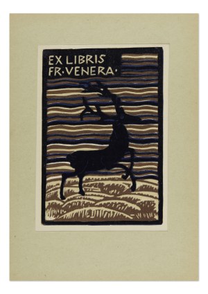 ANNA MACKOVÁ (CZECH / BOHEMIAN 1887 - 1969) - Bookplate Fr. Venera