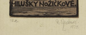 ANNA MACKOVÁ (CZECH / BOHEMIAN 1887 - 1969) - The book of Miluška Nožičková