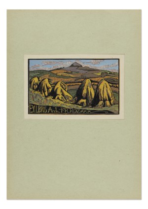 ANNA MACKOVÁ (CZECH / BOHEMIAN 1887 - 1969) - Ex libris of Arch. Fr. Kozák
