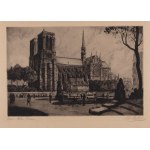 CHARLES NOLLET (FRANCE / FRENCH 1924 - 2002) - Notre Dame, Place de la Concorde and Hotel de Denis