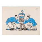 VÁCLAV HÜBSCHMANN, VÁCLAV KLIMÁNEK, JOSEF ROHAN, JOZEF ČEJKA AND OTHERS (CZECH / BOHEMIAN) - Collection of 17 illustrations and cartoons