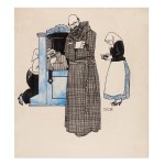 VÁCLAV HÜBSCHMANN, VÁCLAV KLIMÁNEK, JOSEF ROHAN, JOZEF ČEJKA AND OTHERS (CZECH / BOHEMIAN) - Collection of 17 illustrations and cartoons
