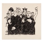 VÁCLAV HÜBSCHMANN, VÁCLAV KLIMÁNEK, JOSEF ROHAN, JOZEF ČEJKA AND OTHERS (CZECH / BOHEMIAN) - Collection of 17 illustrations and cartoons