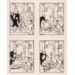VÁCLAV HÜBSCHMANN, VÁCLAV KLIMÁNEK, JOSEF ROHAN, JOZEF ČEJKA AND OTHERS (CZECH / BOHEMIAN) - Collection of 17 illustrations and cartoons