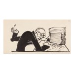 VÁCLAV HÜBSCHMANN, VÁCLAV KLIMÁNEK, JOSEF ROHAN, JOZEF ČEJKA AND OTHERS (CZECH / BOHEMIAN) - Collection of 17 illustrations and cartoons