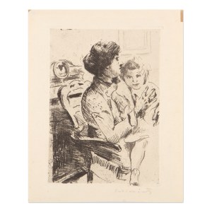 LOVIS CORINTH (GERMANY / GERMAN 1858 - 1925) - Mutter und Kind