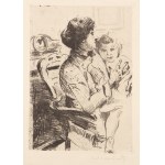 LOVIS CORINTH (GERMANY / GERMAN 1858 - 1925) - Mutter und Kind