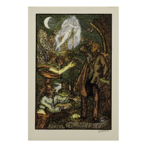 JOSEF VÁCHAL (CZECH / BOHEMIAN 1884 - 1969) - Bookplate Dr. Jaromír Malý