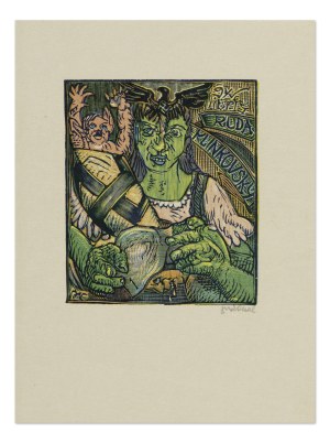 JOSEF VÁCHAL (CZECH / BOHEMIAN 1884 - 1969) - Ex libris Ruda Klinkovský
