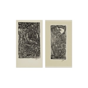 JOSEF VÁCHAL (CZECH / BOHEMIAN 1884 - 1969) - Two Bookplates