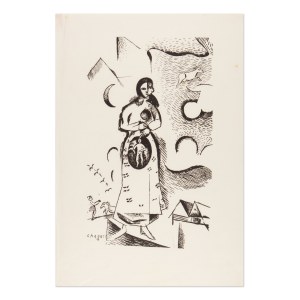 MARC CHAGALL (BELARUS / BELARUSIAN 1887 - 1985) - La Femme enceinte (Maternity)
