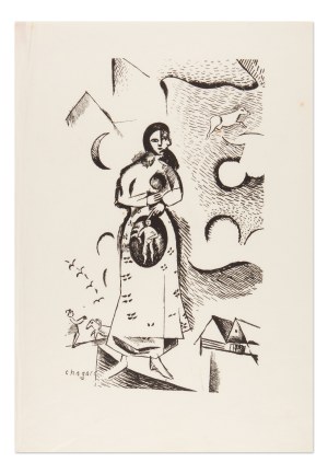 MARC CHAGALL (BELARUS / BELARUSIAN 1887 - 1985) - La Femme enceinte (Maternity)