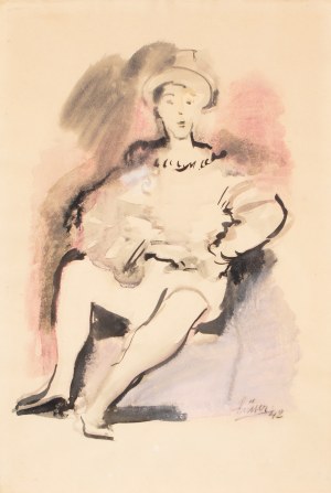 FRANTIŠEK SÜSSER (CZECH / BOHEMIAN 1890 - 1956) - Seated Cavalier