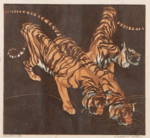 NORBERTINE VON BRESSLERN-ROTH (AUSTRIA / AUSTRIAN 1891 - 1978) - Tigers