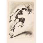 CYRIL BOUDA (CZECH / BOHEMIAN 1901 - 1984) - Gulliver fights a wasp