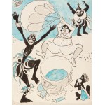 JOSEF NOVÁK (CZECH / BOHEMIAN 1902 - 1987) - Cannibals