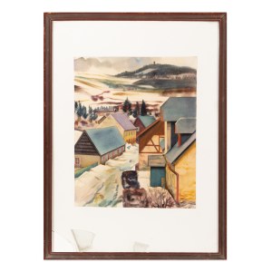 HERIBERT FISCHER-GEISING (GERMANY / GERMAN 1896 - 1984) - Motif from Geising