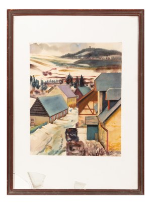 HERIBERT FISCHER-GEISING (GERMANY / GERMAN 1896 - 1984) - Motif from Geising
