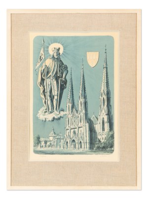 CYRIL BOUDA (CZECH / BOHEMIAN 1901 - 1984) - Saint Wenceslas (Saint Wenceslas Cathedral in Olomouc)