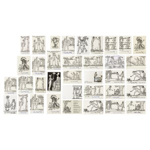 JIŘÍ WINTER-NEPRAKTA (CZECH / BOHEMIAN 1924 - 2011) - Set of 35 serigraphs (original signatures)