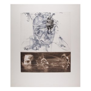 JIŘÍ ANDERLE (CZECH / BOHEMIAN 1936*) - Self image (Perspective No. 7)
