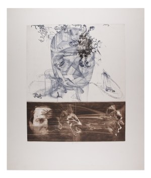 JIŘÍ ANDERLE (CZECH / BOHEMIAN 1936*) - Self image (Perspective No. 7)