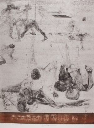 JIŘÍ ANDERLE (CZECH / BOHEMIAN 1936*) - Dürer's Saint Jerome (Perspective No. 3)