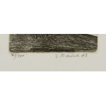 JINDŘICH PILEČEK (CZECH / BOHEMIAN 1944 - 2002) - Bookplate Fr. Fisherman