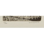 JINDŘICH PILEČEK (CZECH / BOHEMIAN 1944 - 2002) - Bookplate J.V.