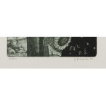 JINDŘICH PILEČEK (CZECH / BOHEMIAN 1944 - 2002) - Bookplate R.Š.