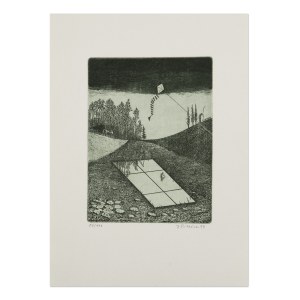 JINDŘICH PILEČEK (CZECH / BOHEMIAN 1944 - 2002) - Bookplate S.H.