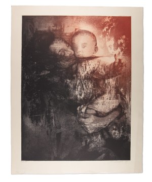LADISLAV KUKLÍK (CZECH / BOHEMIAN 1947*) - Mother with child (large sheet)