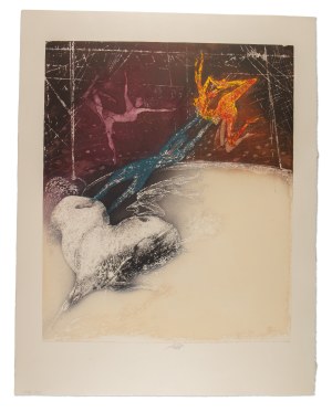 LADISLAV KUKLÍK (CZECH / BOHEMIAN 1947*) - Figure skater (large sheet)