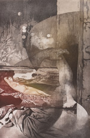 LADISLAV KUKLÍK (CZECH / BOHEMIAN 1947*) - Sleeping Venus (large sheet)