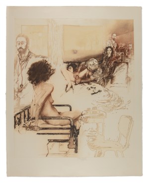 LADISLAV KUKLÍK (CZECH / BOHEMIAN 1947*) - Childbirth (large sheet)
