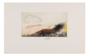 LADISLAV KUKLÍK (CZECH / BOHEMIAN 1947*) - Nudes of girls by a tree - 3 graphic sheets