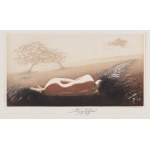 LADISLAV KUKLÍK (CZECH / BOHEMIAN 1947*) - Nudes of girls by a tree - 3 graphic sheets