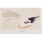 LADISLAV KUKLÍK (CZECH / BOHEMIAN 1947*) - Nudes of girls by a tree - 3 graphic sheets