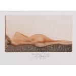 LADISLAV KUKLÍK (CZECH / BOHEMIAN 1947*) - Lying female nude - 3 graphic sheets