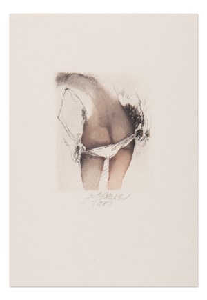 LADISLAV KUKLÍK (CZECH / BOHEMIAN 1947*) - Girl's nude from behind