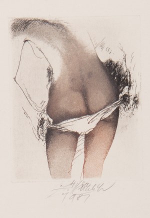 LADISLAV KUKLÍK (CZECH / BOHEMIAN 1947*) - Girl's nude from behind