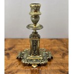 Art Nouveau brass candelabra , candlestick - early 20th century.