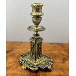 Art Nouveau brass candelabra , candlestick - early 20th century.