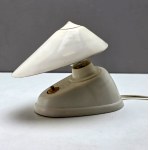 Table lamp made of white bakelite ESC - Czechoslovakia 1930s