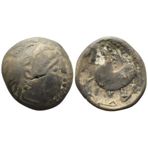 Celtic. Eastern Europe, Tetradrachm, c. II century BC; AR (7,45 g; 22 mm)