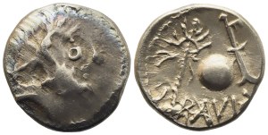 Celtic. Eastern Europe, Eravisci, Denarius, late I century BC; AR (3,33 g; 17,2 mm)