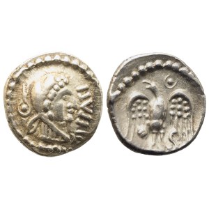 Celtic. Britannia, Catuvellauni, Denarius, c. 35-43 AD; AR (1,20 g; 11,8 mm)