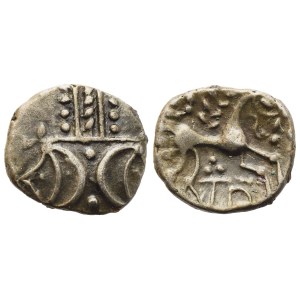 Celtic. Britannia, Iceni, Anted, Silver unit, c. 10-30 AD; AR (1,26 g; 12,8 mm)