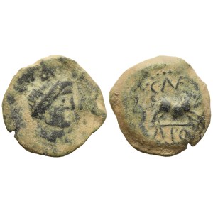 Celtic. Iberia, Castulo, Quadrans, 180 BC; Æ (4,67 g; 20,5 mm)