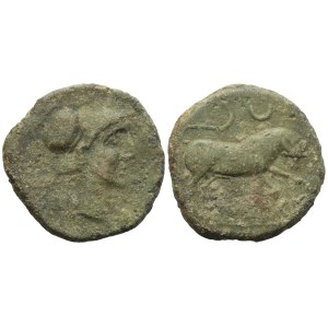 Celtycki. Iberia, Untikesken, Semis, II-I w. p.n.e.; Æ (9,18 g; 23,5 mm)